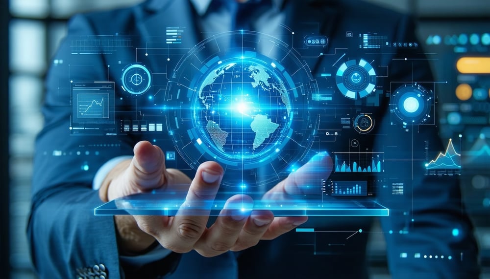 AI-driven business solutions illustration